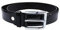 Mat Sartoriale Cintura elegante uomo nero lucido vernice cinta belt cerimonia