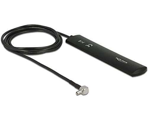 LTE-Antenne Delock TS-9 3dBi 90° starr 1.00m Klebem. Schwarz