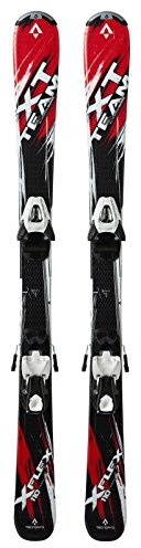 Tecnopro Kinder Ski-Set XT Team Jr. + NTC45/NTL75 Kinderski, Rot/Schwarz/Weiss, 120