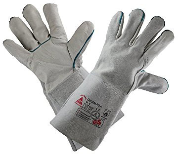 rabbit safety gloves Hase Leichte Schweißerhandschuhe GRANADA Rindnarbenleder TÜV GS - Gr. 9