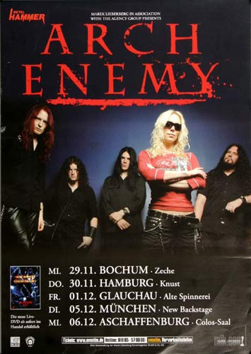 Arch Enemy - Live Apocalypse, Tour 2006 » Konzertplakat/Premium Poster | Live Konzert Veranstaltung | DIN A1 «