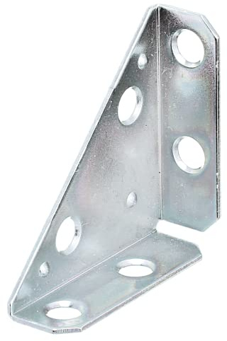 Corner Plate Yellow-Galvanised 50 x 50 x 70 mm