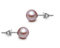 Infinite U - Orecchini a perno da donna in argento Sterling 925, con perle da 8 a 9 mm, colore: Viola