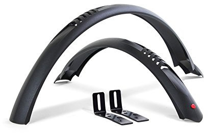 Hebie Schutzblech Steck Set Taipan 24 + Spritzschutz 0758E schwarz Fahrrad