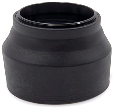 vhbw Gegenlichtblende kompatibel mit Nikon AF-S 200-400 mm 4 G ED VR II, AF-S 200 mm 2G ED VR II 52mm Objektiv, Schwarz, Gummi, Rund, 7,2 cm