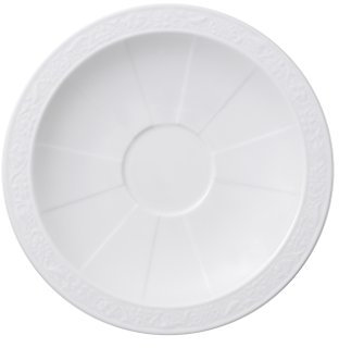 Villeroy & Boch AG Set Plato de Taza 6 Uds. White Pearl 16 cm Blanco
