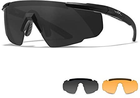 Wiley X | Saber Advanced | Schießbrille & Sportbrille Herren | Perfekt als Laufbrille Fahrradbrille & MTB Brille │ 100% UV-Schutz | Ideal bei Outdoor-Aktivitäten | Airsoft Schießen