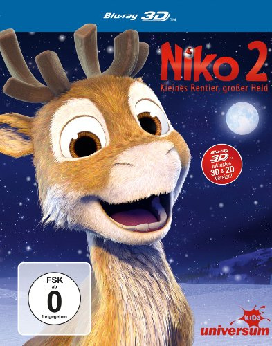 Niko 2 - Kleines Rentier, großer Held (inkl. 2D-Version) [3D Blu-ray]