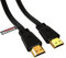 rhinocables - Flat HDMI 1.4 Cable | Supports Fire Stick 4K & Kindle Fire | Gold Contacts for Reliable Connection | Ideal for Gaming & Home Theatre | 90-Degree Adapter Compatible, Gold, 3m