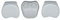 MSpa Alpine Spa Whirlpool-Zubehör-Set (Zwei Kopfstützen und Becherhalter), Weiß