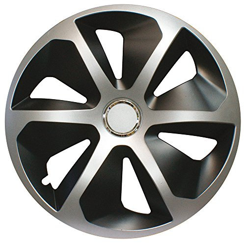 Cora 41946 - Juego de 4 tapacubos universales Alulook ROCO Mix, 16 Pulgadas, Juego de 4