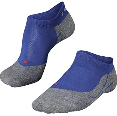 FALKE Men's RU4 Endurance Invisible M In Cotton Anti-Blister 1 Pair Running Socks, Blue Athletic 6451, 5.5-7.5