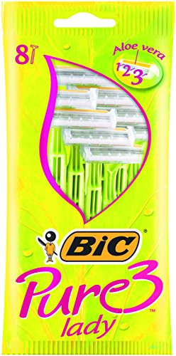 BIC Pure Lady Rasoirs Jetables pour Femme - Pochette de 8