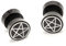 81stgeneration Neu schwarzen Stud Ohr 10 mm Fake Plug 00G Pentagramm Horn Paar Ohrringe