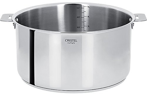 Cristel - C16QMP- Casserole inox 16cm sans poignée amovible- Collection Casteline