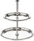 EDZARD Etagere con 2 platos, borde de hilo, plateado, altura 22 cm