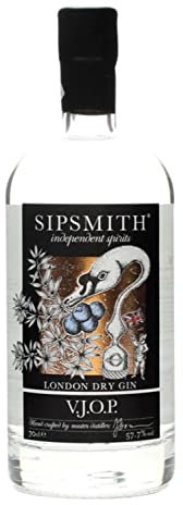 Sipsmith V.J.O.P. London Dry Gin I Besonders intensiv mit ausgeprägter Wacholdernote I 57.7% Vol I 700ml Einzelflasche