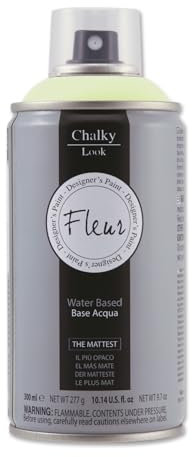 FLEUR Spray Vernice Chalk Paint, Extra Opaco, all' Acqua senza Odore, MultiSuperficie, 300 ml F50 Miami Milk, Effetto Gesso, Shabby Chic Vintage, per Mobili, per Interno - Esterno