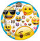 Unique 50603 Emoji Party Teller 17,1 cm, 8 Stück