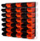 Set of 42 black/orange M size IN-Box storage bins louvre