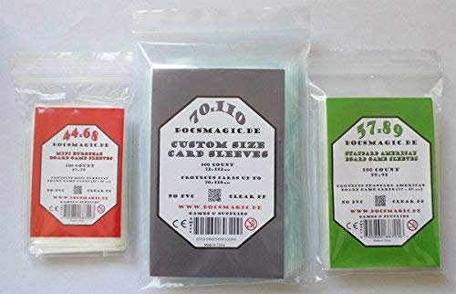 docsmagic.de Scythe Sleeves Bundle - 3 Packs - 44 x 68-57 x 59-70 x 110