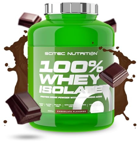 Scitec Nutrition 100% Whey Isolate - Pure Protein Power avec BCAAs - Glutamine & Arginine - Formule sans sucre ni gluten, 2 kg, Chocolat