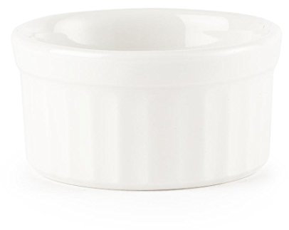 Churchill Super vetrificata P773 Ramekin, Cocotte Monoporzione, Piccolo, 91 ML, Colore: Bianco (Confezione da 24)