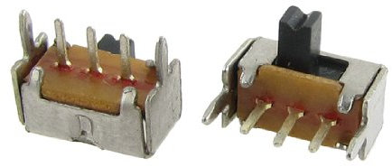 sourcing map 50 pcs on/on 2 position 3 pin 1p2t Spdt Panneau PCB Mini interrupteur à glissière à angle droit