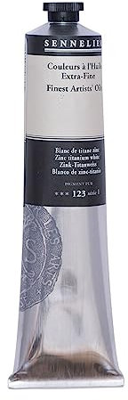 Sennelier Artists - Pintura al óleo de color, 6.76 onzas líquidas (paquete de 1), zinc titanio blanco S1