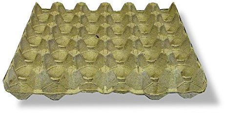 HAPPY CHICKENS NEW 50 x GREY TRAYS (HOLDS 30 EGGS)