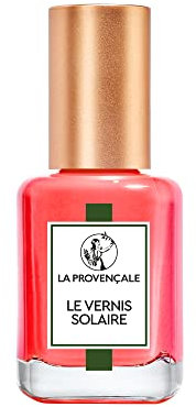 La Provençale Maquillage - Le Vernis Solaire - Vernis à Ongles Longue Tenue - Enrichi en Huile d'Olive Bio AOP Provence - Fini Brillant Laqué - Teinte : Corail Gigaro (306)