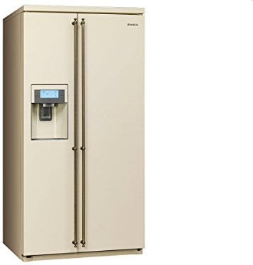 Smeg SBS8003PO Side by Side Kühl-Gefrier-Kombination Creme