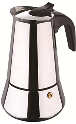Bergner BG-2896-MM 9 C Cafetera Espresso para 9 Tazas en Acero Inoxidable Apta para inducción, Centimeters