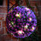 Solalite 2 x 28cm Purple Topiary Balls with 20 Solar LED Lights, Hanging Topiary Ball Lights Sphere Decorative for Wedding Artificial Plant, Backyard Balcony Garden Décor