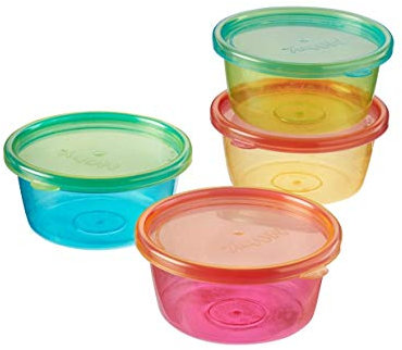 Nuby Stackable Bowls and Lids (Pack of 4) 94052