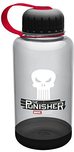 Zak Designs MarvelKnightsPresents MKPE-S030 Punisher Halbmondflasche, Kunststoff, mehrfarbig