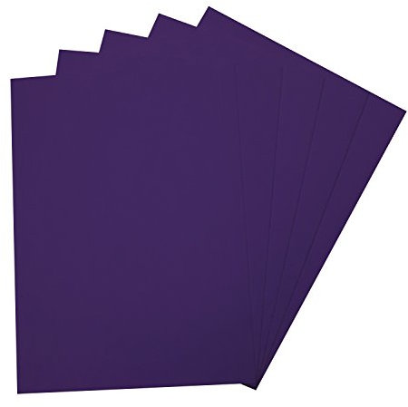 folia 23528 - Moosgummi, 5 Bögen, 2 mm, ca. 29 x 40 cm, flieder - ideal für vielfältige Bastelarbeiten