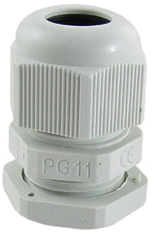 sourcing map 10 Pcs White Plastic PG11 Waterproof Cable Glands Connectors