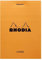 Rhodia 11600C Notizblock (DIN A7, 7,4 x 10,5 cm, geheftet, liniert, 80 Blatt)) 1 Stück orange