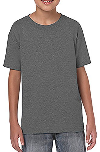 Gildan Childrens Unisex Soft Style T-Shirt (S) (Charcoal)
