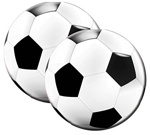 Fu�ball Servietten rund Party Soccer 20 St�ck Geburtstag Fu�ballparty