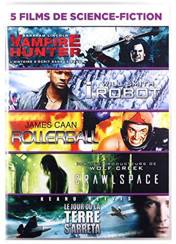 Coffret sf : abraham lincoln, vampire hunter ; I, robot ; rollerball ; crawlspace ; le jour où la terre s'arrêta [FR Import]