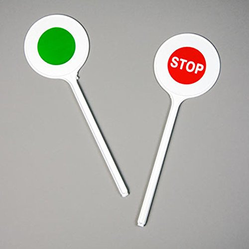 Amakando Paletta di Sicurezza per Polizia, Accessorio per Polizia, Colore: Rosso/Verde