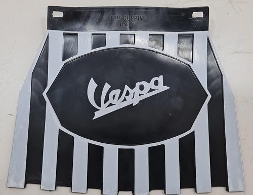 PARASPRUZZI protezione ruota moto COMPATIBILE CON VESPA BIANCO/NERO