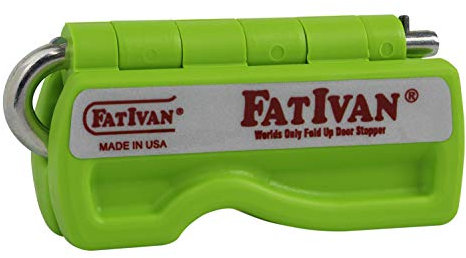 The Original Fat Ivan Fold Up Doorstop with Magnet - Green