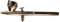 Badger Air-Brush Co. 100-6 (LG-H) Gravity Feed Large Head Airbrush, Large Cup, LG Airbrush