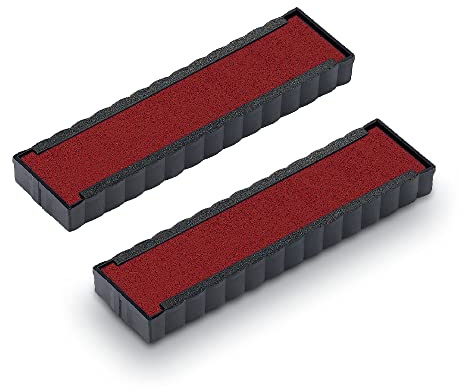 Trodat Replacement Ink Pads 6/4916 - Pack of 2 - Red Ink - For The Printy 4916,75x23x8mm
