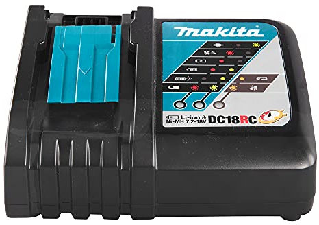MAKITA Chargeur de Batterie Lithium-ION DC18RC 14,4-18 V 240 V (DC18RA Nouveau Code est DC18RC)