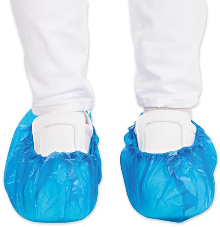 Hygostar Überschuhe für Hygomat, in blau | CPE, Wasserdicht, 1100 Stück (10 × 110 Stück), in Einheitsgröße, Schuhüberzieher, Überziehschuhe, Schuhschutz