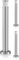 ledscom.de 3 Stück LED Wegelicht/Pollerleuchte/Gartenleuchte PILLAR für außen, IP54, 48 cm, aluminium, warmweiß